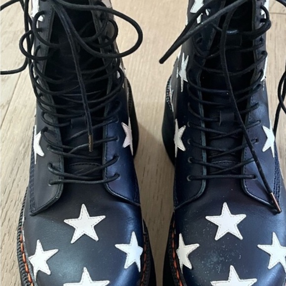 R13 Double Rockstar Stack Combat Boots - Picture 2 of 8